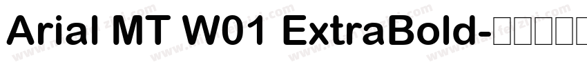 Arial MT W01 ExtraBold字体转换